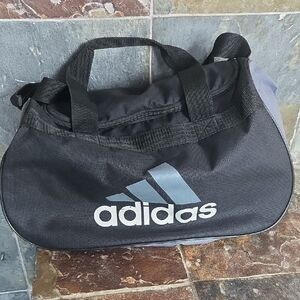 Adidas Black and Gray Duffel Bag